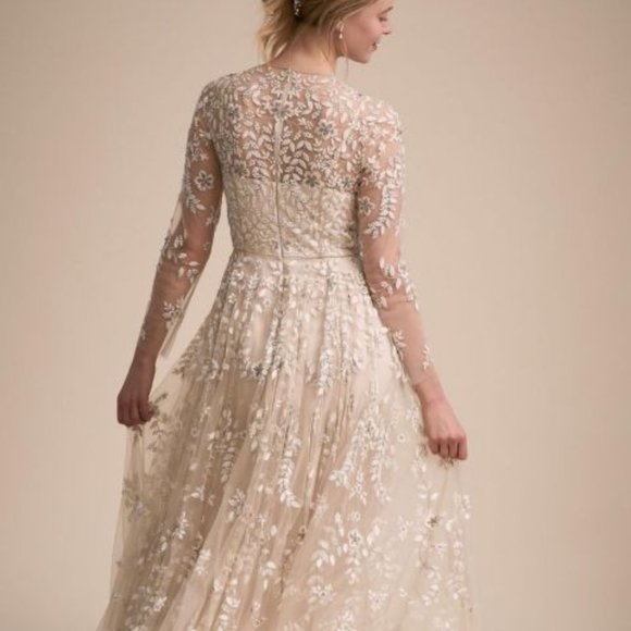 NWT BHLDN Golden Hour Gown Champagne size US 4 - Picture 2 of 5